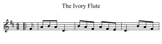 Ivory Flute, The  - staff notation