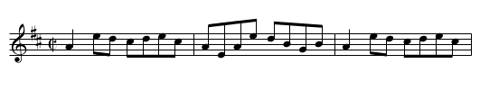 Ivy Leaf - staff notation