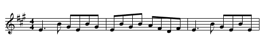 Ivy Leaf - staff notation