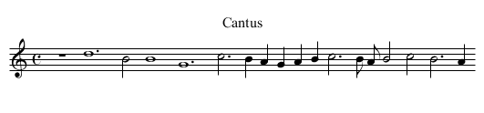 IX. Deep lamenting - staff notation