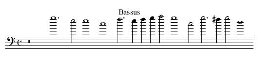 IX. Deep lamenting - staff notation