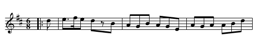 J N Hamberger's Quickstep - staff notation