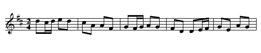J P Polka - staff notation