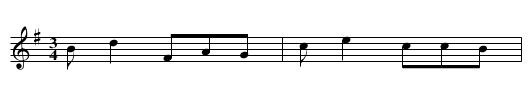 Ja nieszczesliwa drzwi uchylila - staff notation