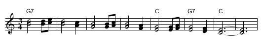 Ja Sam Sirota - staff notation