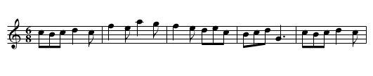 Jacintha - staff notation