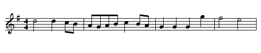 Jack A' Lent (Lord Carnarvon's Jig) - staff notation