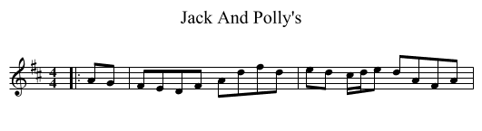 Jack And Polly's - staff notation