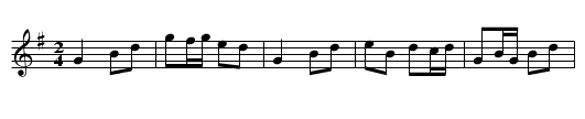 Jack Connell's - staff notation
