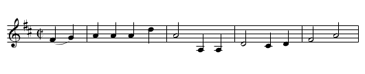 Jack Hall - staff notation