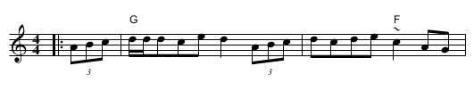 Jack in the Fog - staff notation