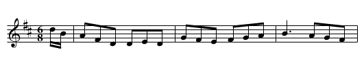 Jack in the Garret - staff notation