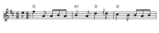 Jack Kelly's Slide - staff notation