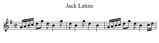 Jack Latine - staff notation