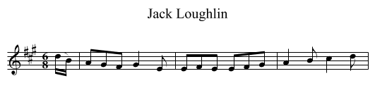 Jack Loughlin - staff notation