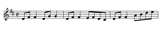 Jack Maguire's - staff notation