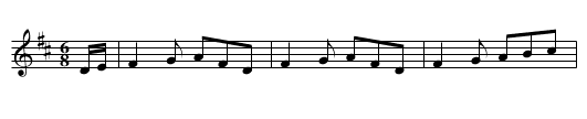 Jack Meggot - staff notation