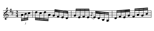Jack O’Lantern Reel - staff notation