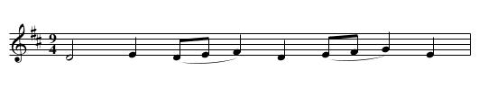 Jack on the Green - staff notation