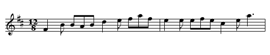 Jack Regan's - staff notation