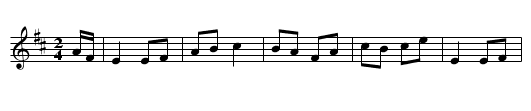 Jack Sweeney's #2 - staff notation