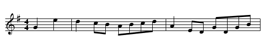 Jack the Horse Coursers Hornpipe - staff notation