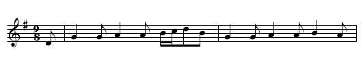 Jack upon the green - staff notation