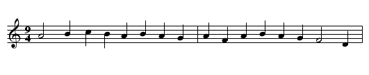 Jack Warrel's Hornpipe - staff notation