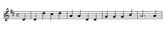 Jack William - staff notation