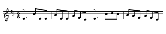 Jackie Small's Jig - staff notation