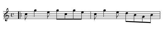 Jackie Stewart's new Reel. Ru2.089 - staff notation
