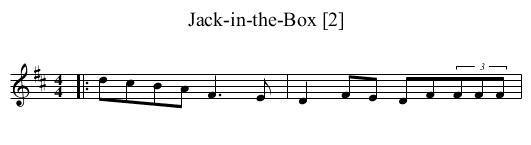 Jack-in-the-Box [2] - staff notation