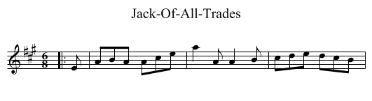 Jack-Of-All-Trades - staff notation