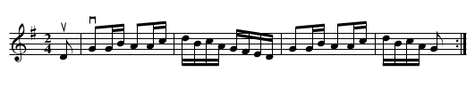 JACK'S ALIVE -- HORNPIPE - staff notation
