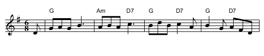 Jack's Alive - staff notation