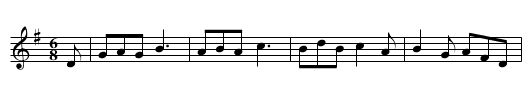 Jack's Alive - staff notation