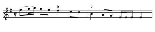 Jack's Delight. Ru1.081 - staff notation