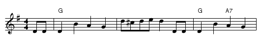 Jack's Life - staff notation