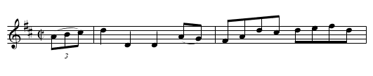 Jack's The Lad  (hornpipe)    1737 - staff notation