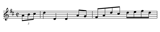 Jack's The Lad - staff notation