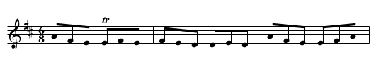 Jackson’s Bouner Bougher - staff notation