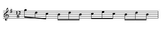 Jackson’s Cravat - staff notation