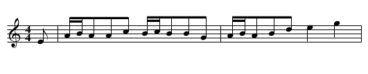 Jackson's Dairymaid - staff notation