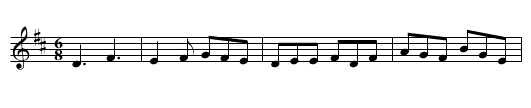 Jackson’s Favourite Jig - staff notation