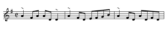 Jackson's Hi Ho - staff notation