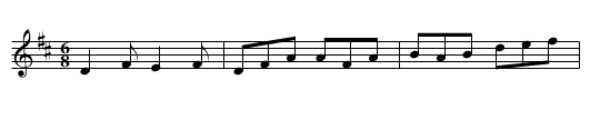 Jackson's Jig [2] - staff notation