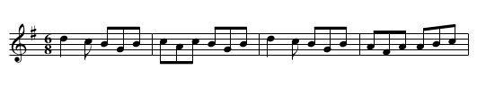 Jackson’s Jig [7] - staff notation