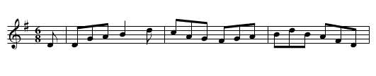 Jackson's Maid - staff notation