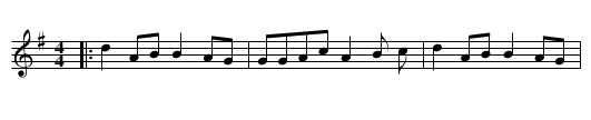 Jackson's Mare - staff notation