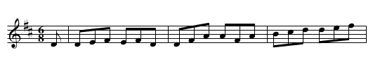Jacksons Morning Brush THO4.151 - staff notation